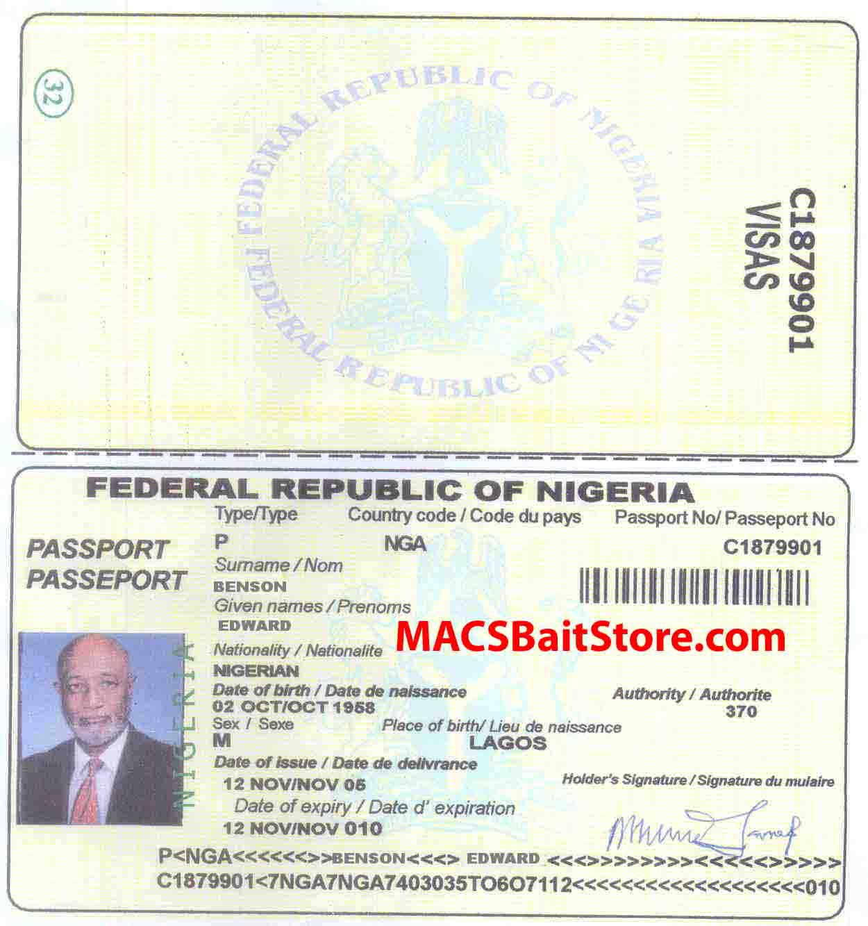 Bensen Edwards Passport
