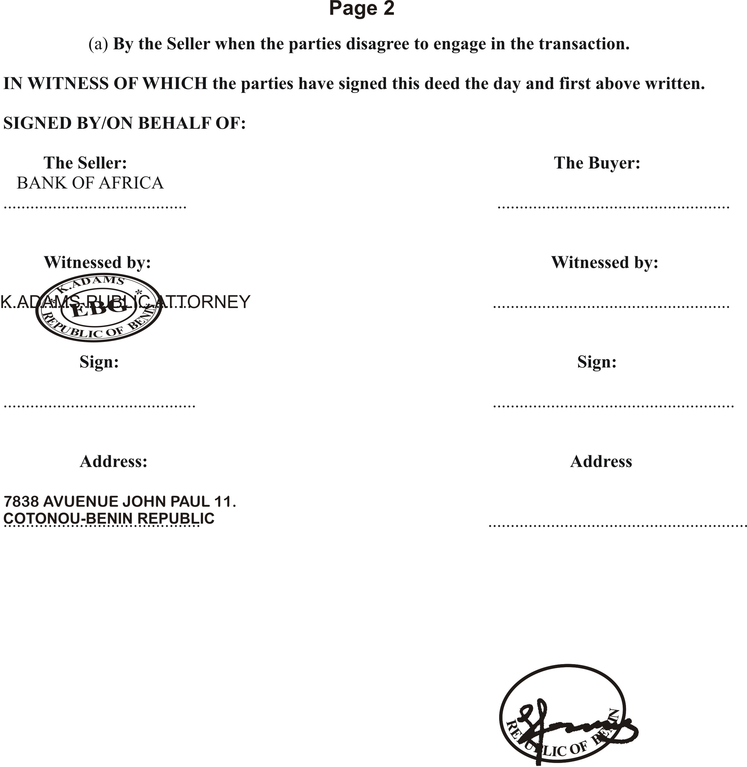 Degan Alain's Fake bank Forms